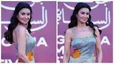 صور.. أروى جودة تخطف الأنظار مع زوجها في الجونة السينمائي