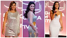 25 صورة .. نجوم ونجمات على السجادة الحمراء  في ثالث أيام الجونة السينمائي