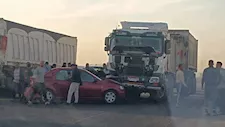 تصادم مروع بين 3 سيارات على طريق الأدبية في السويس وإصابة 3 أشخاص