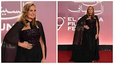يسرا تتألق بفستان أسود في رابع أيام مهرجان الجونة السينمائي بدورته التاسعة