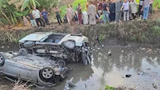 "كانوا في طريقهم لشراء الشبكة".. إصابة 15 شخصًا في حادث مروع ببني سويف