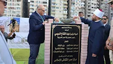 وزير الأوقاف ومحافظ الإسكندرية يضعان حجر أساس مسجد سموحة