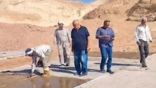 الانتهاء من مشروع حماية وادي بعبع في جنوب سيناء من أخطار السيول بنسبة 94%