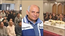 بالصور- تشييع جثمان كاهن الكنيسة الإنجيلية ضحية حادث طريق أسيوط الغربي 