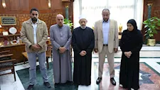 شيخ الأزهر يستقبل أسر ضحايا ومصاب حادث معهد دنوشر بالغربية 