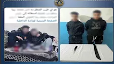 ضبط طالبين ظهرا بأسلحة بيضاء ومشروبات كحولية في صورة بالشرقية