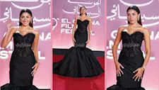 صور..دينا الشربيني تتألق في حفل ختام مهرجان الجونة السينمائي 2026