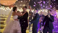 تامر حسني يحيي حفل زفاف مصطفى شوبير (صور وفيديو)