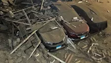 مصدر: لاضحايا في انهيار عقار طنطا وتحطم 4 سيارات - فيديو وصور