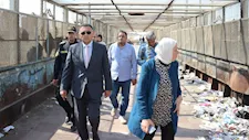 محافظ القليوبية يوجه بتنظيم الباعة الجائلين بمنطقة المؤسسة في شبرا الخيمة - صور