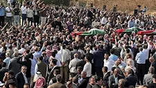 لقطات من مراسم تشييع ضحـ.ـايا هجـ.ـوم كنيسة الكرك في الأردن
