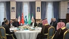 بدء اجتماع رباعي في طهران بمشاركة إيران وباكستان وتركيا والسعودية 