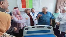  جولة مفاجئة لمدير الطب العلاجي بمستشفى الأمراض التنفسية في العاشر من رمضان -صور