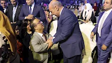 محافظ السويس يشارك ذوي الهمم احتفالات العيد القومي ببورتوفيق