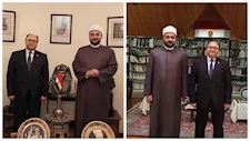 أمين الأعلى للشئون الإسلامية يلتقي السفير المصري بأذربيجان