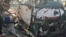 النيابة تعاين موقع حادث الأوسطي بعد مصرع 8 عمال وإصابة 22 آخرين