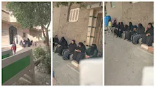 بالصور- عزبة تادرس بالفيوم تتشح بالسواد حزناً على مصرع 7 صغار في حادث الأوسطي