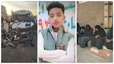 حكاية "الطفل سيف" خرج طلبًا للرزق فعاد جثمانًا في حادث مروع بالفيوم - صور