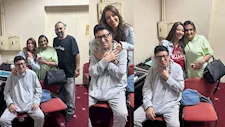 صور..غادة رجب مع محمد الحلو وعائلته في أحدث ظهور