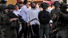 لحظة اعتداء مستوطنين على أفراد عائلة فلسطينية أثناء قطف ثمار الزيتون جنوب الخليل   