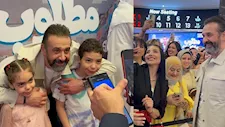 كريم عبدالعزيز يشاهد فيلم مطلوب عائليا مع جمهوره في قطر- صور