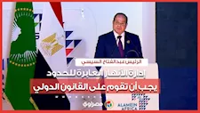 السيسي: إدارة الأنهار العابرة للحدود يجب أن تقوم على القانون الدولي