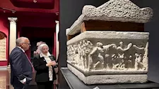  سفير السويد يزور المتحف اليوناني الروماني بالإسكندرية - صور