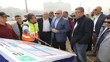 محافظ بني سويف يتابع معدلات العمل بمشروع كوبري الشاملة -صور 