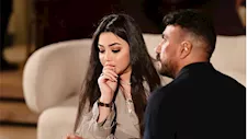 رحمة محسن وأحمد العوضي في كواليس "علي كلاي" (صور)