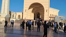 تشييع جنازة الدكتور مفيد شهاب من مسجد المشير بالتجمع (صور)
