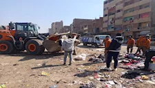 مصادرة 12 "كارو" ورفع 25 طن مخلفات.. حملة لإعادة الانضباط لشوارع شبرا الخيمة وبنها