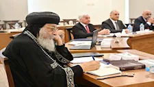 البابا تواضروس يلتقي عددًا من ممثلي المعاهد الكنسية بأكاديمية مارمرقس -(صور)
