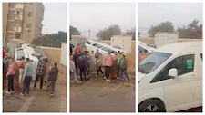 "إحداهما انقلبت".. تصادم سيارتي أجرة أمام شبكة كهرباء شنوان بالمنوفية (صور)