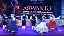 برقصات 14 دولة.. إسدال الستار على مهرجان أسوان الدولي للفنون (فيديو وصور)