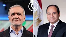 الرئيس السيسي ونظيره الإيراني يبحثان وقف التصعيد العسكري وسبل الحل الدبلوماسي
