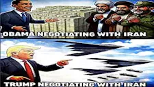 ترامب ينشر صورة تقارن بينه وبين أوباما في التعامل مع إيران.. ما القصة؟