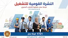 1721 فرصة عمل متاحة في 8 محافظات| التخصصات والتقديم