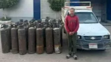 ضبط سائق بالدقهلية جمع 38 أسطوانة غاز لبيعها في السوق السوداء