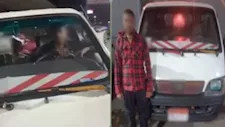 بدون رخصة وسيارة منتهية.. فيديو يفضح سائق سوهاج