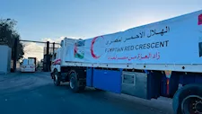 الهلال الأحمر: قافلة زاد العزة الـ 149 تتضمن 1,850 طنًا من المساعدات لغزة