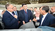 وزير الصناعة يتفقد مدينة الجلود بالروبيكي لمتابعة سير العمل 