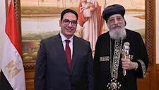 رئيس جامعة القاهرة للبابا تواضروس: مصر نموذج فريد في التلاحم الوطني