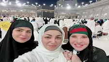 بينهن يارا السكري وروجينا.. 10 صور لنجمات الفن أثناء أداء مناسك العمرة