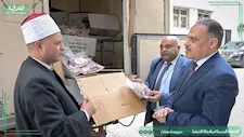 محافظ الشرقية يشهد توزيع 2 طن لحوم أضاحي للأسر الأولى بالرعاية (صور)