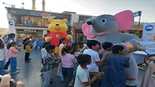 "أراجوز وأشكال كارتونية".. احتفالية كبرى للأطفال الأيتام في شرم الشيخ (صور)