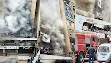 بالصور- حريق هائل في كافيه بشارع طلبة عويضة بالزقازيق