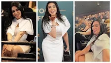 ميرهان حسين تخطف الأنظار بفستان أبيض أنيق في مهرجان هوليوود للفيلم العربي