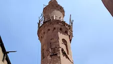 صور - انهيار جزئي بمئذنة بمسجد بالقاهرة.. وتحرك عاجل من الأوقاف