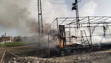 "بقى كوم رماد".. السيطرة على حريق داخل كافيه في سمالوط بالمنيا (صور)