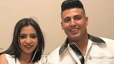 الصور الأولى من عقد قران حفيدة شعبان عبدالرحيم على كروان مشاكل